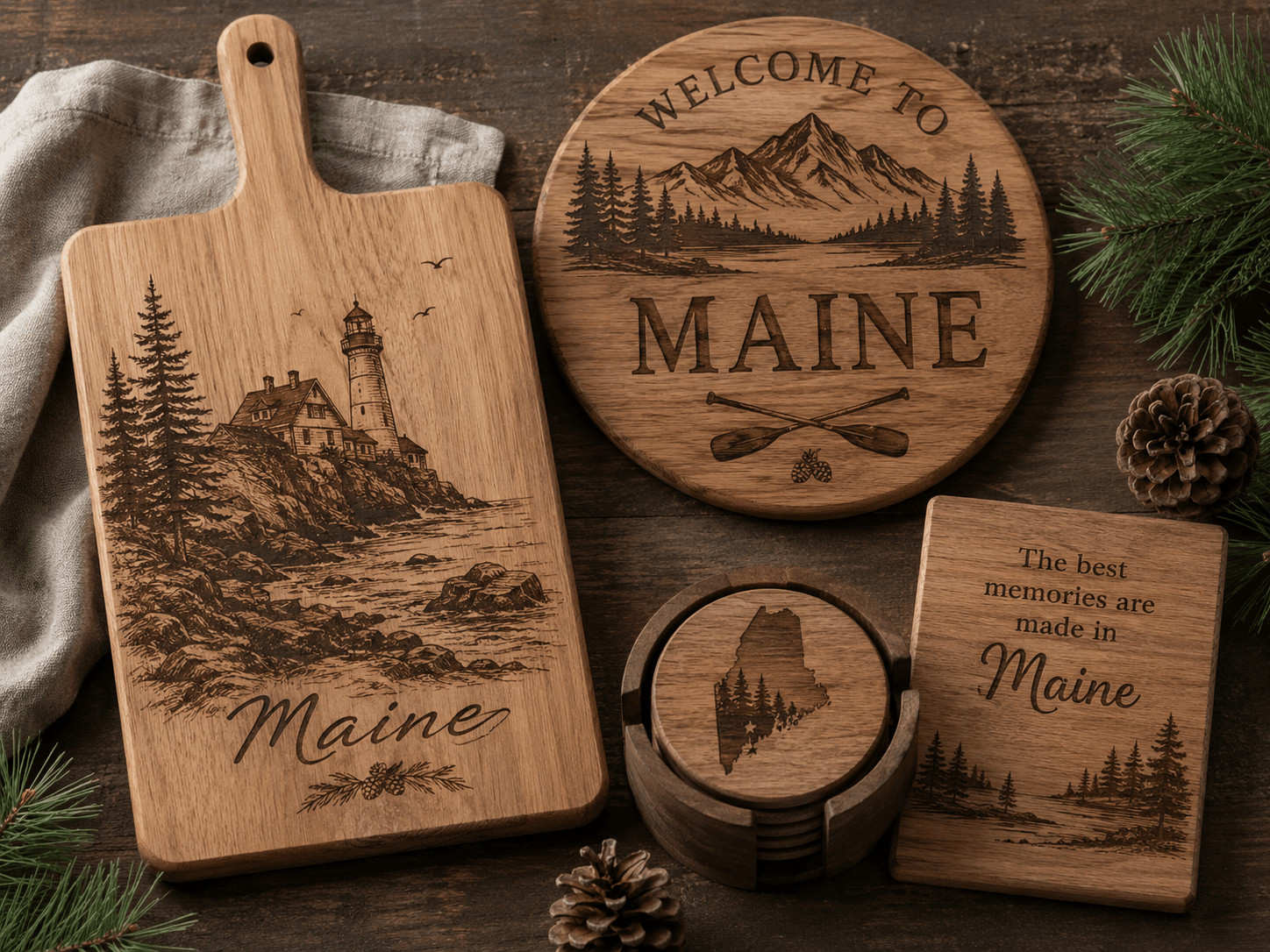 Hoyt's Custom Woodworks engraving example 2