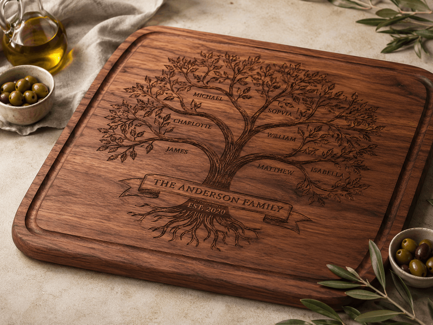 Hoyt's Custom Woodworks engraving example 3