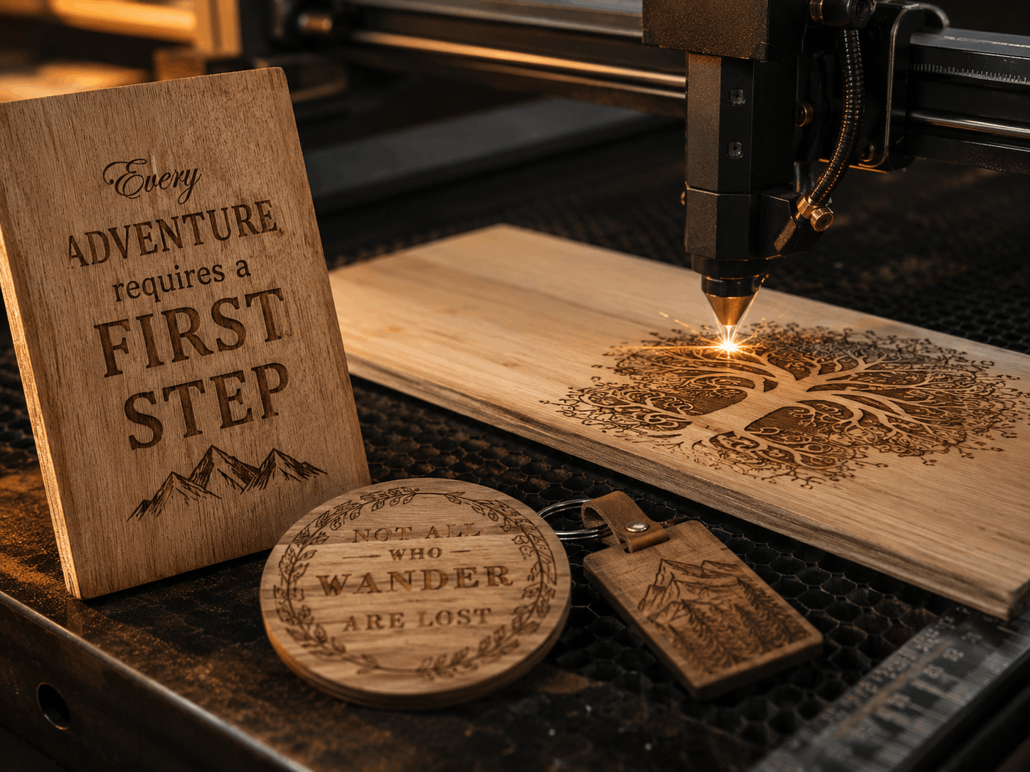 Hoyt's Custom Woodworks engraving example 4
